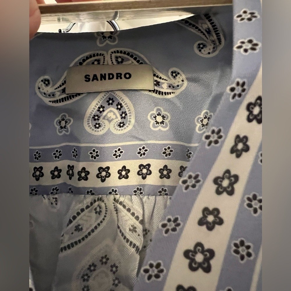 Sandro wrap paisley dress - Picture 3 of 3